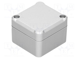 Enclosure: multipurpose; X: 49mm; Y: 51mm; Z: 36mm; ABS; grey; gasket