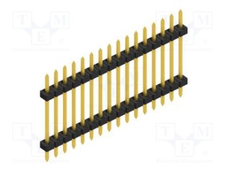 Connector: pin strips; pin header; male; PIN: 16; 2mm; THT; 1x16