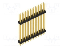 Connector: pin strips; pin header; male; PIN: 32; 2.54mm; THT; 2x16