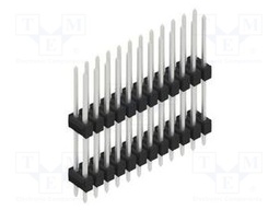 Connector: pin strips; pin header; male; PIN: 24; 2.54mm; THT; 2x12