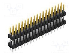 Connector: pin strips; pin header; male; PIN: 36; 2.54mm; THT; 2x18