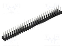 Connector: pin strips; pin header; male; PIN: 54; 2.54mm; THT; 2x27