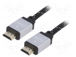 Cable; HDMI 1.4; HDMI plug,both sides; 5m; black; 30AWG; Core: CCS