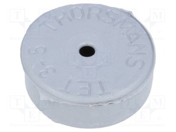Grommet; with bulkhead; Ømount.hole: 13mm; EPDM; grey; Size: M12