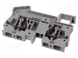 Splice terminal: rail; 0.2÷6mm2; ways: 1; terminals: 2; grey; TS35