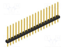 Connector: pin strips; pin header; male; PIN: 19; 2mm; THT; 1x19