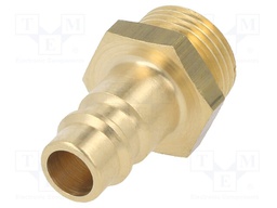 Connector; connector pipe; 0÷35bar; brass; NW 7,2; -20÷100°C