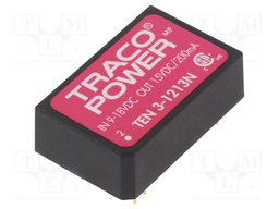 Converter: DC/DC; 3W; Uin: 9÷18V; 15VDC; Iout: 200mA; DIP24; 12.8g