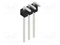 Connector: pin strips; pin header; male; PIN: 3; 2.54mm; THT; 1x3