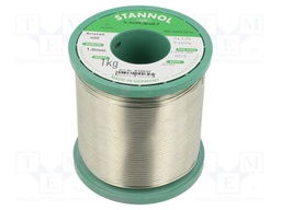 Soldering wire; Sn99Cu1; 1mm; 1kg; lead free; Package: reel; 227°C