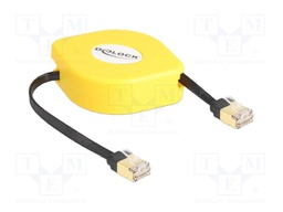 Patch cord; U/FTP; Cat 6a; RJ45 plug,both sides; 1.5m; PVC; black