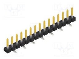 Connector: pin strips; pin header; male; PIN: 15; 2.54mm; SMT; 1x15