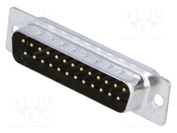 D-Sub; PIN: 25; plug; male; turned contacts; soldering; for cable