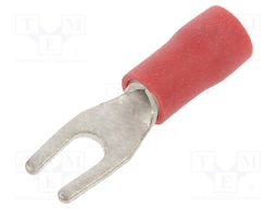 Tip: fork; M3; Ø: 3.2mm; 0.25÷1.5mm2; crimped; for cable; insulated