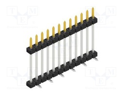 Connector: pin strips; pin header; male; PIN: 12; 2mm; SMT; 1x12