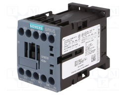 Contactor: 3-pole; NO x3; Auxiliary contacts: NC; 24VAC; 12A; 3RT20