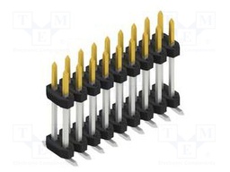 Connector: pin strips; pin header; male; PIN: 18; 2mm; SMT; 2x9; 100V