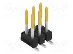 Connector: pin strips; pin header; male; PIN: 6; 2.54mm; SMT; 2x3