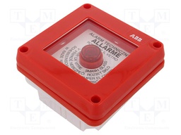 Enclosure: emergency; X:100mm; Y:100mm; Z:50mm; plaster embedded