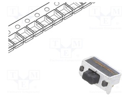 TACTILE SWITCH, SPST, 0.02A/12VDC, SMD