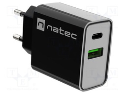 Power supply: switching; plug-in; 5÷12VDC; 3A; 20W; 83x43x27mm