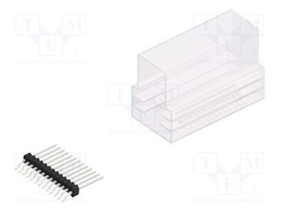 Connector: pin strips; pin header; male; PIN: 13; 1.27mm; SMT; 1x13