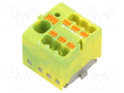 Splice terminal: rail; push-in; PA; L: 17.7mm; terminals: 7; W: 19mm