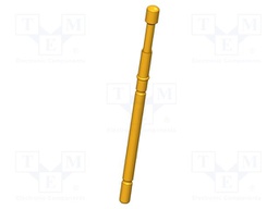 Test needle; Operational spring compression: 4mm; 8A; Ø: 2mm; 5N