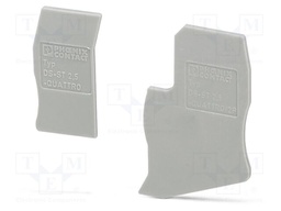 End piece; L: 36.5mm; W: 1mm; H: 81mm; Body: grey