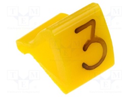 Markers for cables and wires; Label symbol: 3; 1.7÷3.5mm; H: 7mm