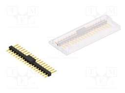 Connector: pin strips; pin header; male; PIN: 18; 2.54mm; SMT; 1x18