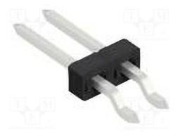 Connector: pin strips; pin header; male; PIN: 2; 2mm; SMT; 1x2; 100V
