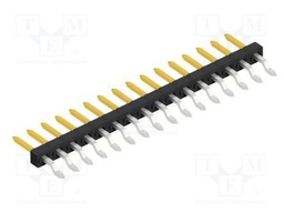 Connector: pin strips; pin header; male; PIN: 16; 2mm; SMT; 1x16