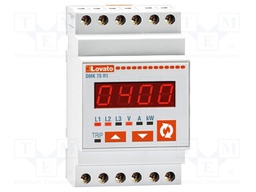 Modular power meter; LED; True RMS; 53.5x58.1x105.4mm; 45÷65Hz