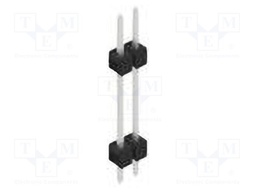 Connector: pin strips; pin header; male; PIN: 2; 2.54mm; THT; 1x2