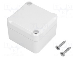Enclosure: multipurpose; X: 49mm; Y: 51mm; Z: 36mm; ABS; grey