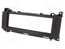 Radio mounting frame; Mercedes; 1 DIN; black