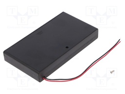 Holder; Leads: cables; Size: AA,R6; Batt.no: 8; Colour: black; 150mm