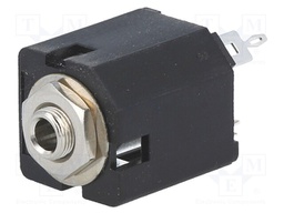 Socket; Jack 3,5mm; female; stereo; straight; for panel mounting