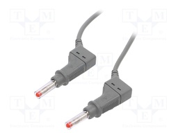 Connection cable; PVC; 1m; grey; 32A; Type: with sliding cover