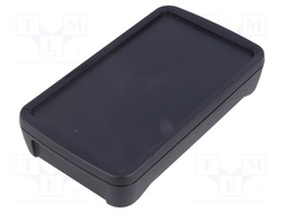 Enclosure: multipurpose; X: 75mm; Y: 130mm; Z: 26mm; BoPad; ABS; black