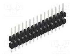 Connector: pin strips; pin header; male; PIN: 15; 2.54mm; THT; 1x15