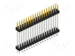 Connector: pin strips; pin header; male; PIN: 36; 2.54mm; SMT; 2x18
