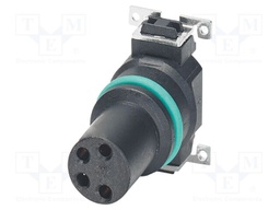 Connector: M8; PIN: 4; 4A; 48V; straight; unshielded; contact insert