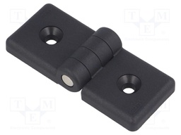 Hinge; Width: 84mm; technopolymer (PA); black; H: 36mm