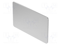 Description label; OptoHiT; 18x35mm; aluminium