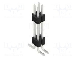 Connector: pin strips; pin header; male; PIN: 4; 1.27mm; SMT; 2x2