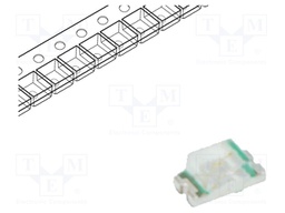LED; SMD; 0603; blue; 70÷260mcd; 1.6x0.8x0.7mm; 140°; 2.7÷3.4V; 20mA