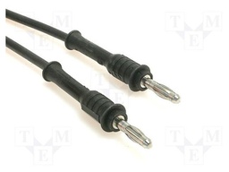 Test lead; 2m; black; 20A; 70VDC; Cond.cross sec: 1mm2; 33VAC