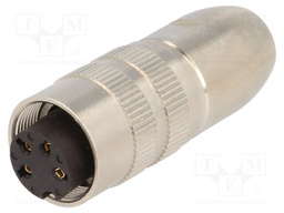 Connector: M16; female; for cable; IP68; plug; soldering; 250V; 5A